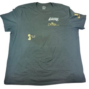 Nike Los Angeles Lakers 2020 Champions T Shirt Black Men’s XXL Pre-owned